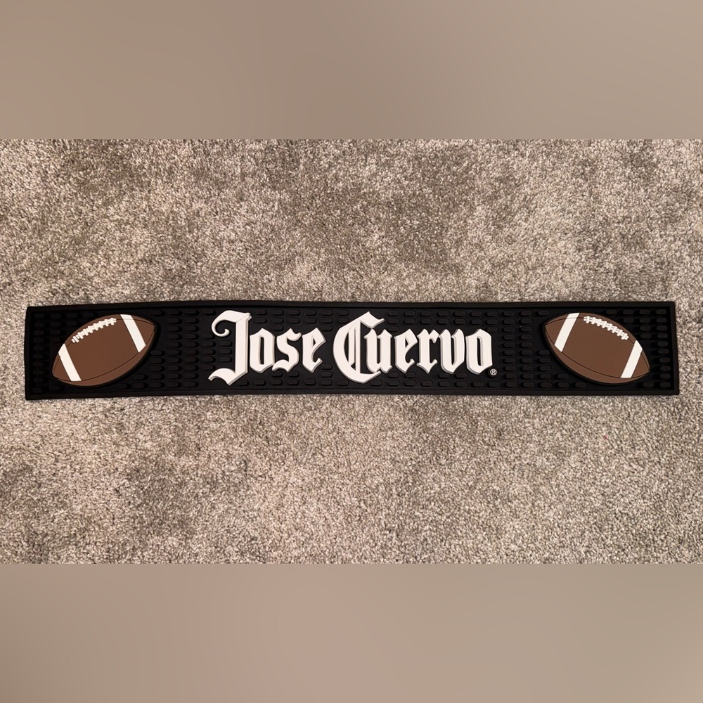 Jose Cuervo Football Bar Mat - new!